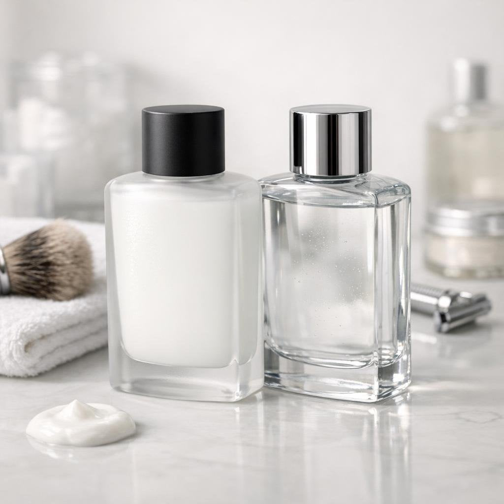 After shave lotion to soothe and hydrate shaved skin