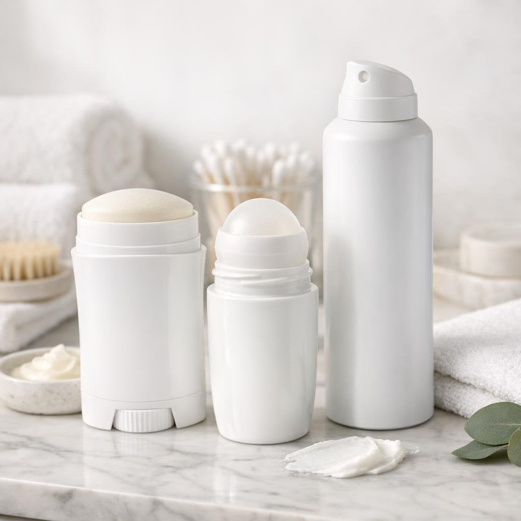 Clinical antiperspirants in roll-on, stick, and spray formats