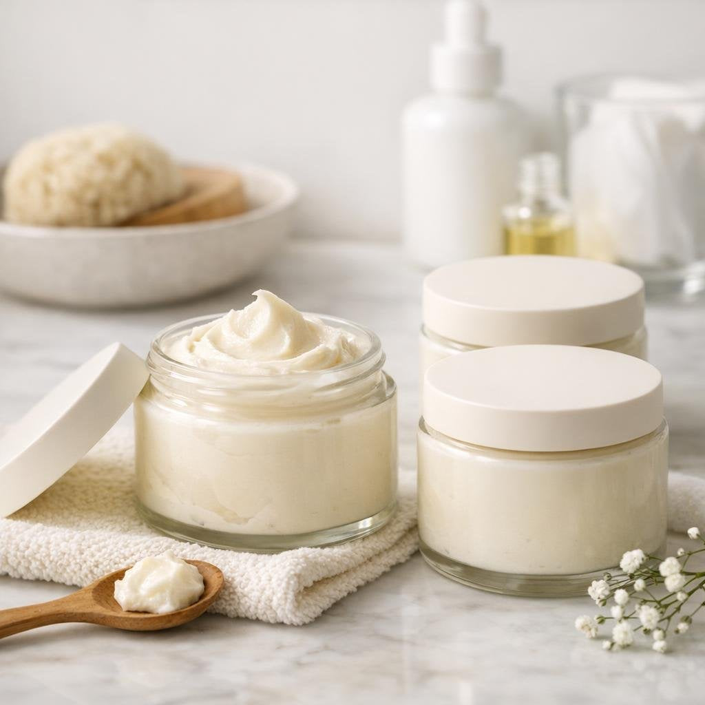 Bellavia body butter jar for deep moisture care