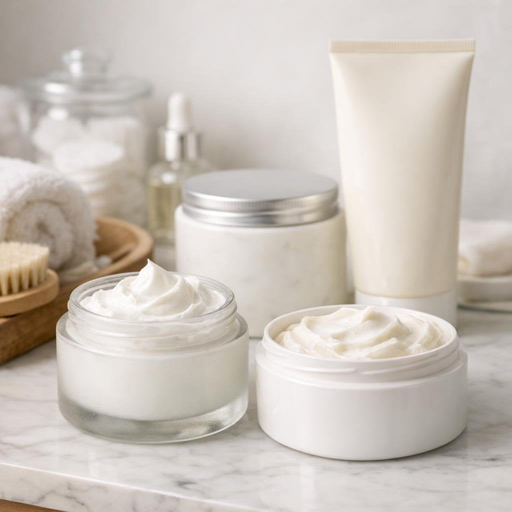 Hydrating body creams and moisturizers for dry skin comfort