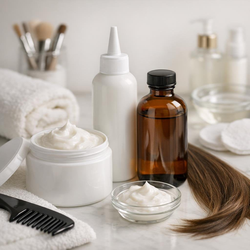 Professional chemical hair straighteners and relaxer kits