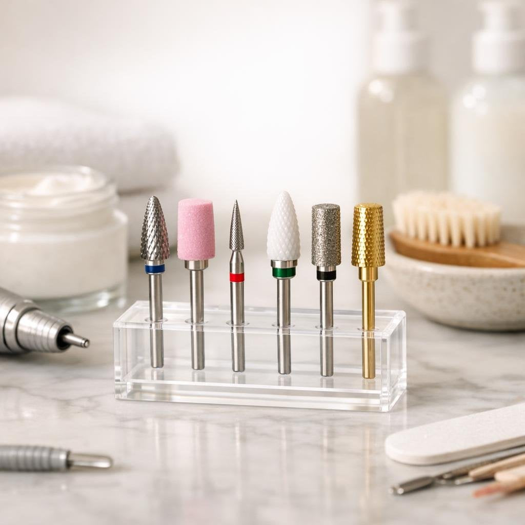 Electric nail drill bits for shaping, smoothing, and removal