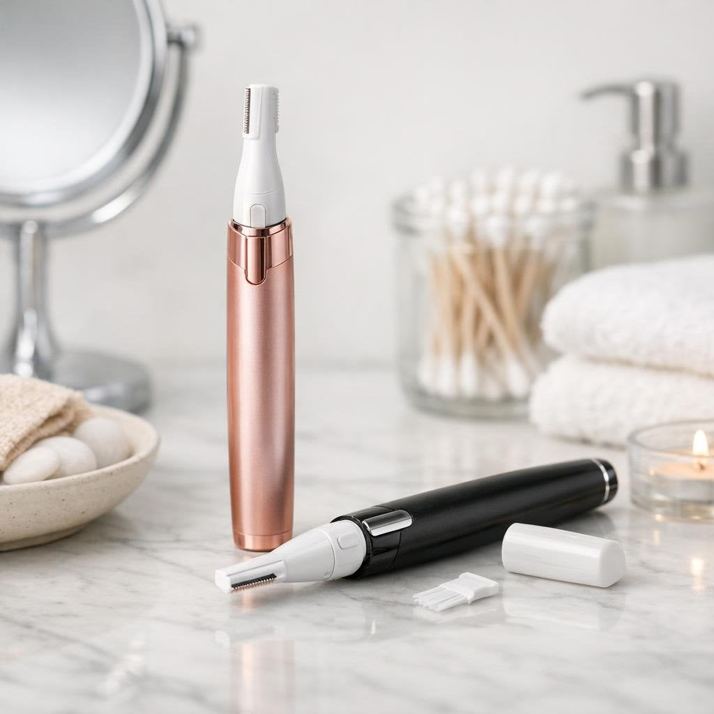 Precision eyebrow hair trimmer for clean shaping touch-ups