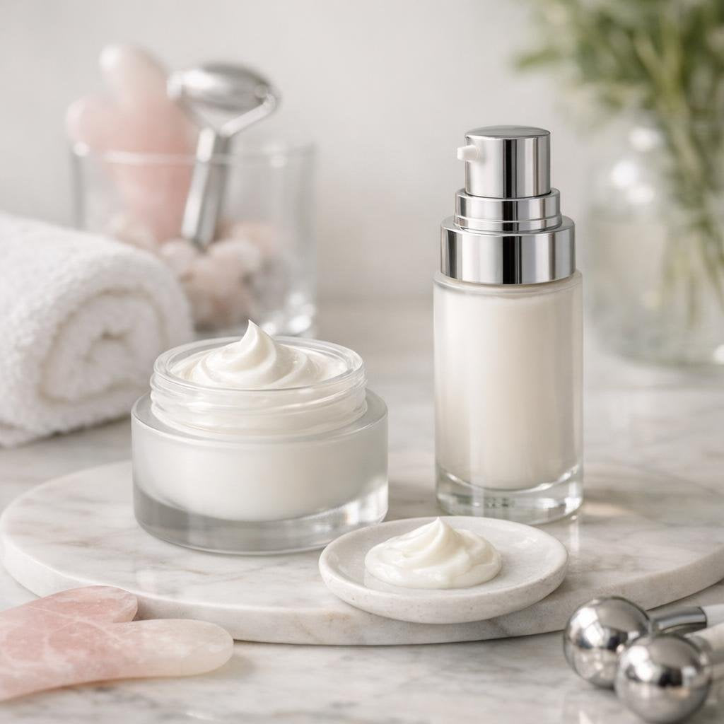 Facial contour creams for smooth, seamless sculpting