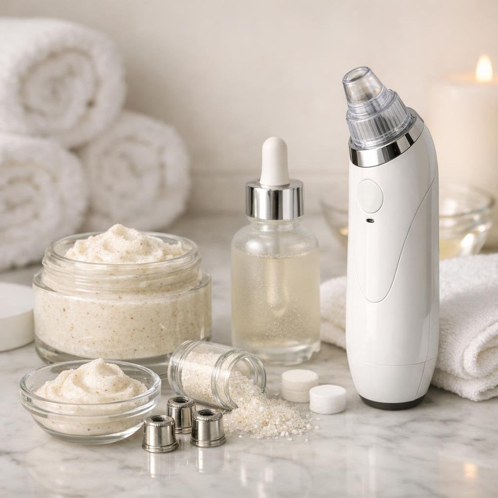 At-home facial microdermabrasion tools with aftercare