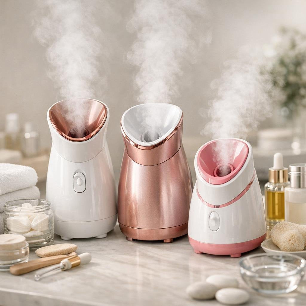 Warm mist facial steamer for spa-like home skincare