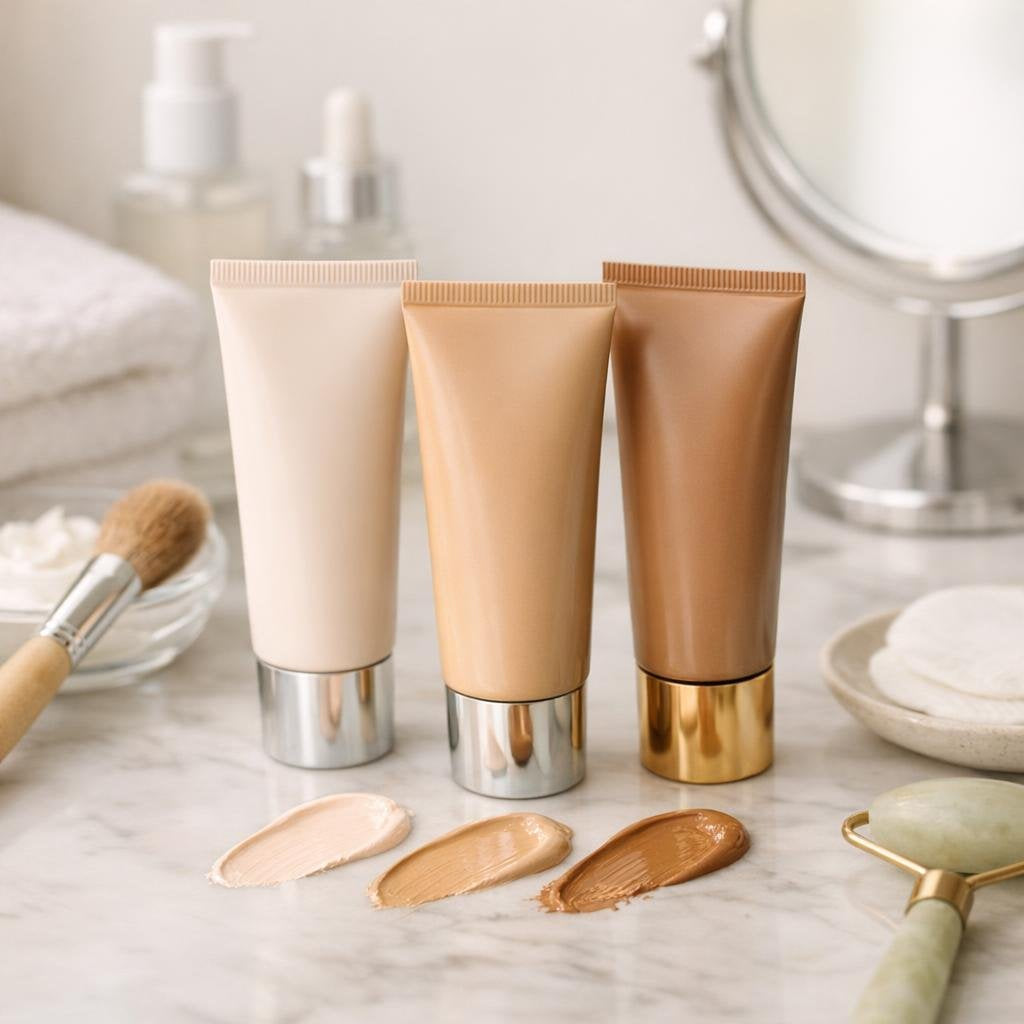 Assorted facial tinted moisturizers for natural daily coverage