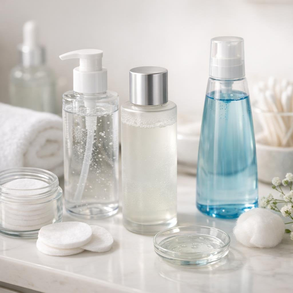 Facial toners and astringents for clear, balanced skin