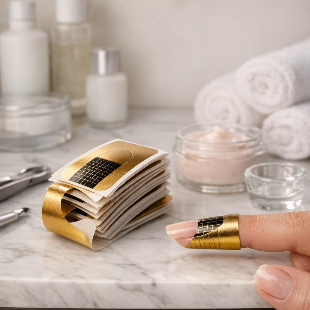 False nail forms for precise acrylic and gel sculpting