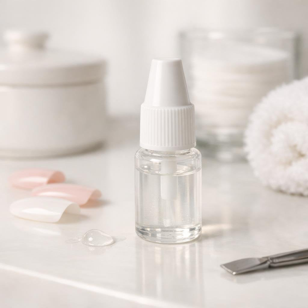 False nail glue for secure press-ons and nail tips