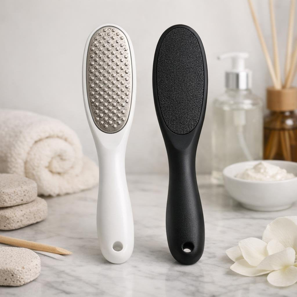 Professional foot file for smoothing dry, rough heels