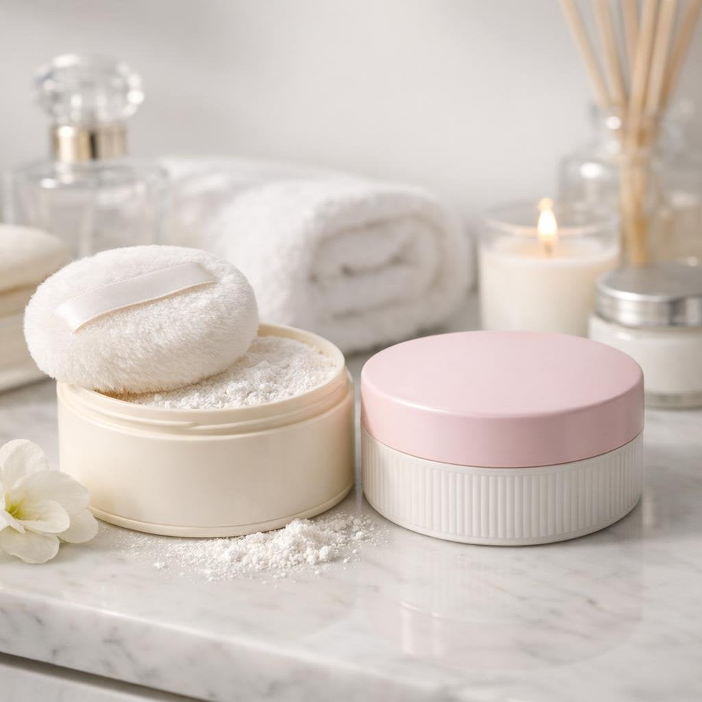 Lightly scented dusting powders for smooth, dry skin