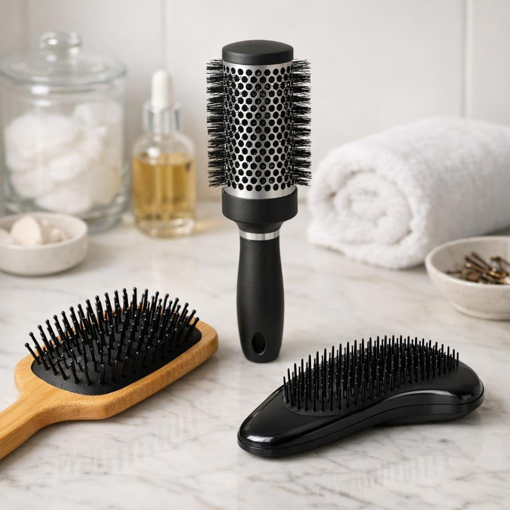 Professional hair brushes for detangling and blowouts