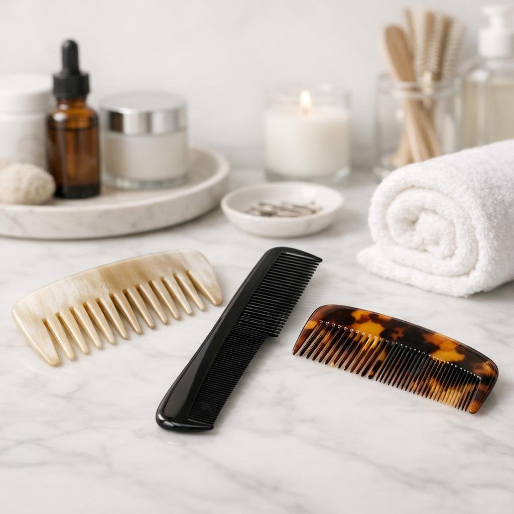 Assorted hair combs for detangling and precision styling