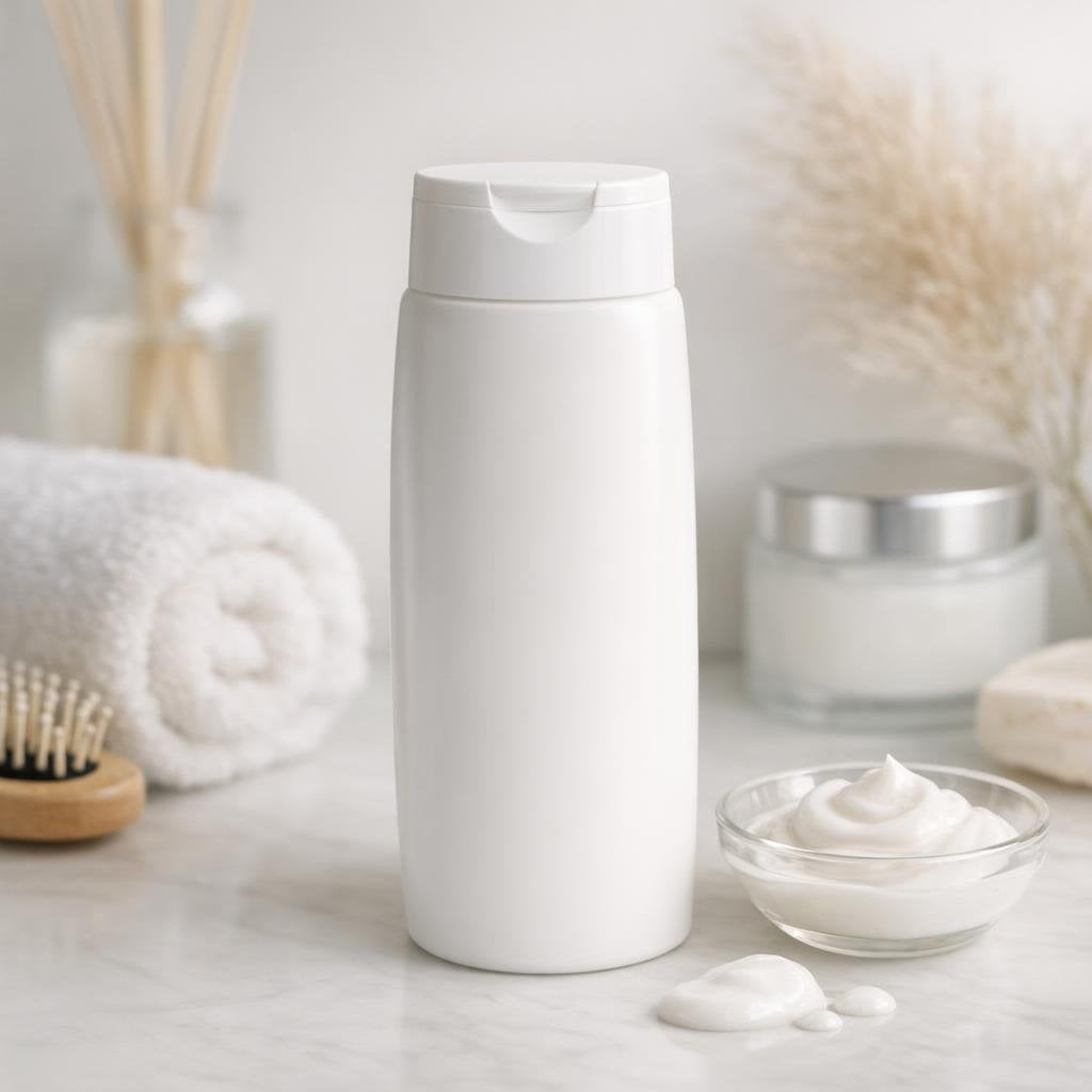 Assorted hair conditioner bottles for hydration and frizz control