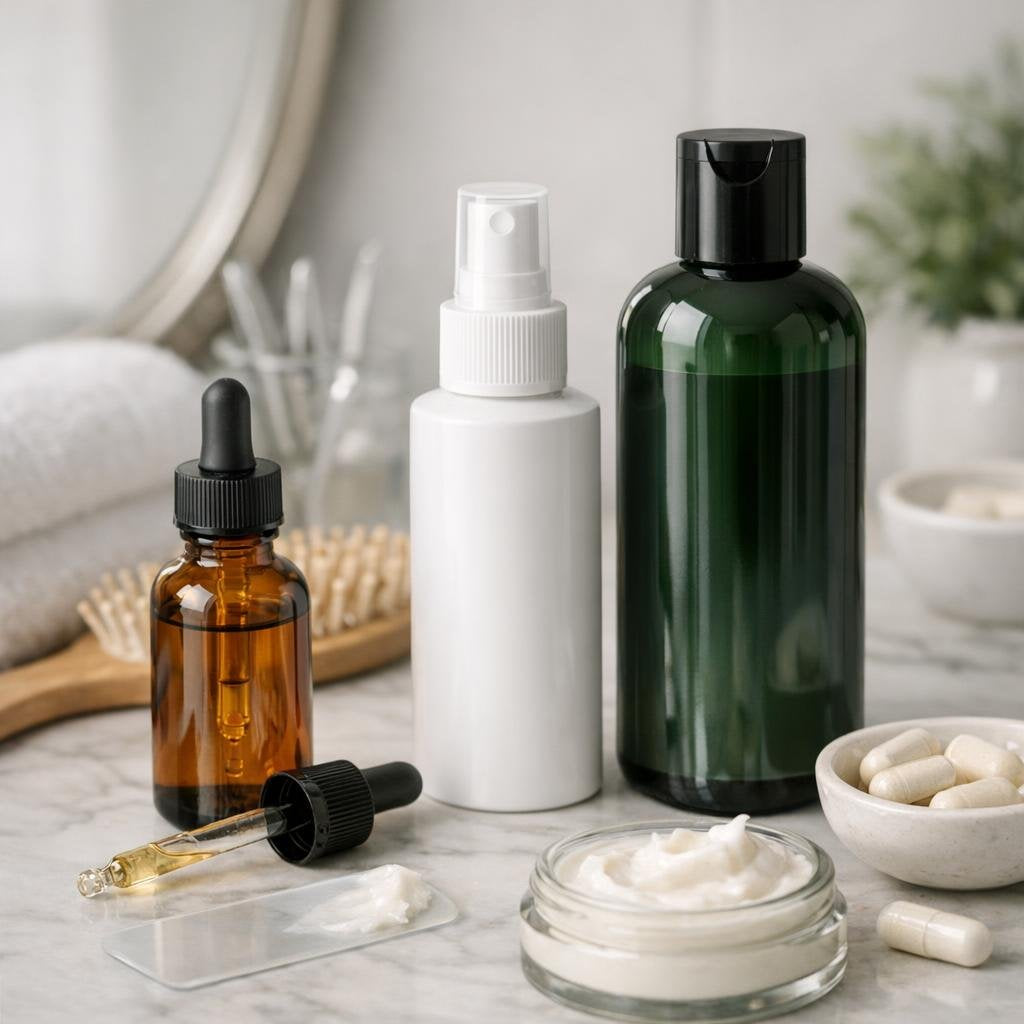 Hair loss products for thinning hair and scalp support