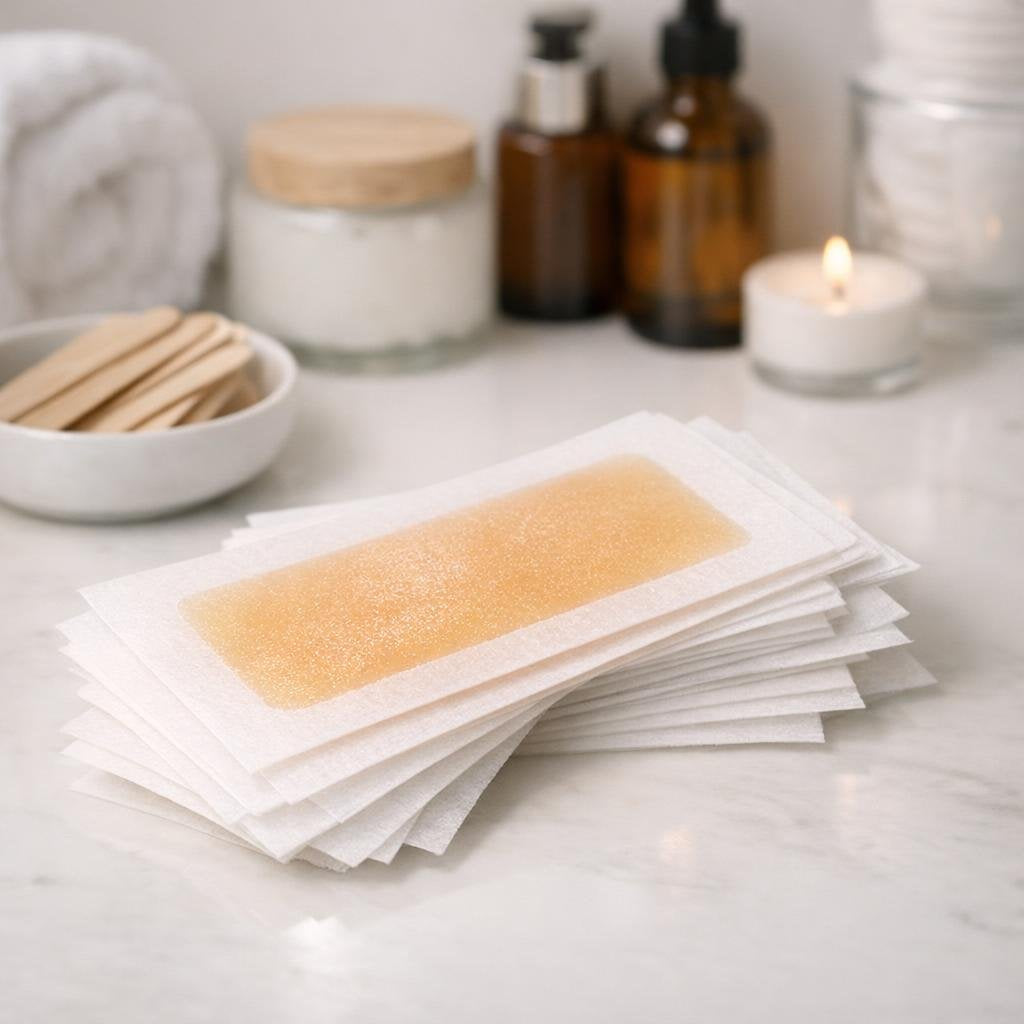 Pre-waxed hair removal strips for smooth body results
