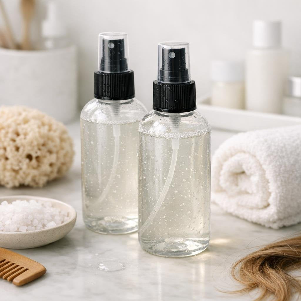 Sea salt texture sprays for beachy waves and lift