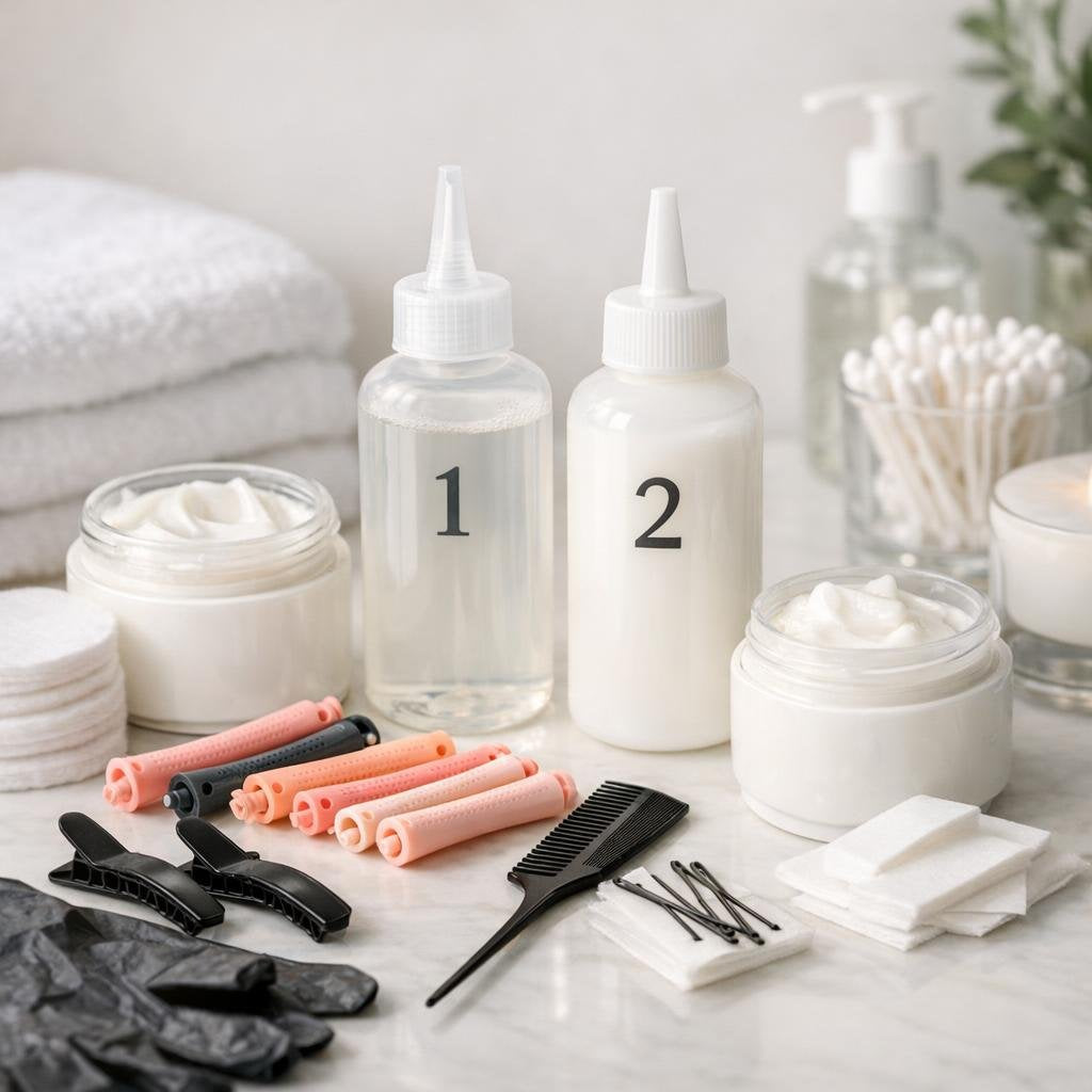 Bellavia home perm kit for curls and waves