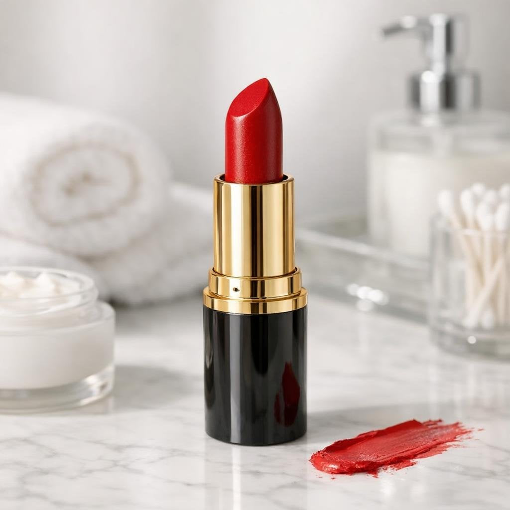 Bellavia lipsticks in nude, red, and berry shades