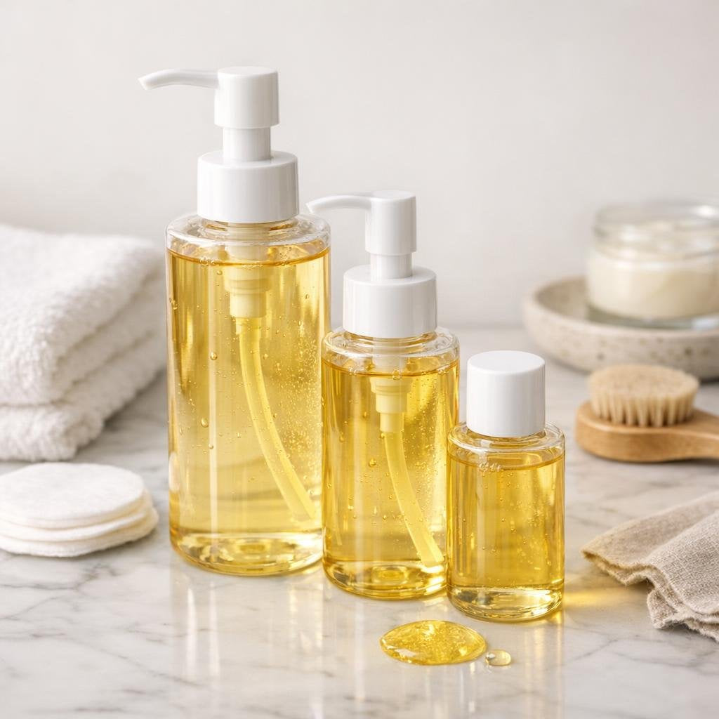 Makeup cleansing oil melting waterproof mascara and SPF