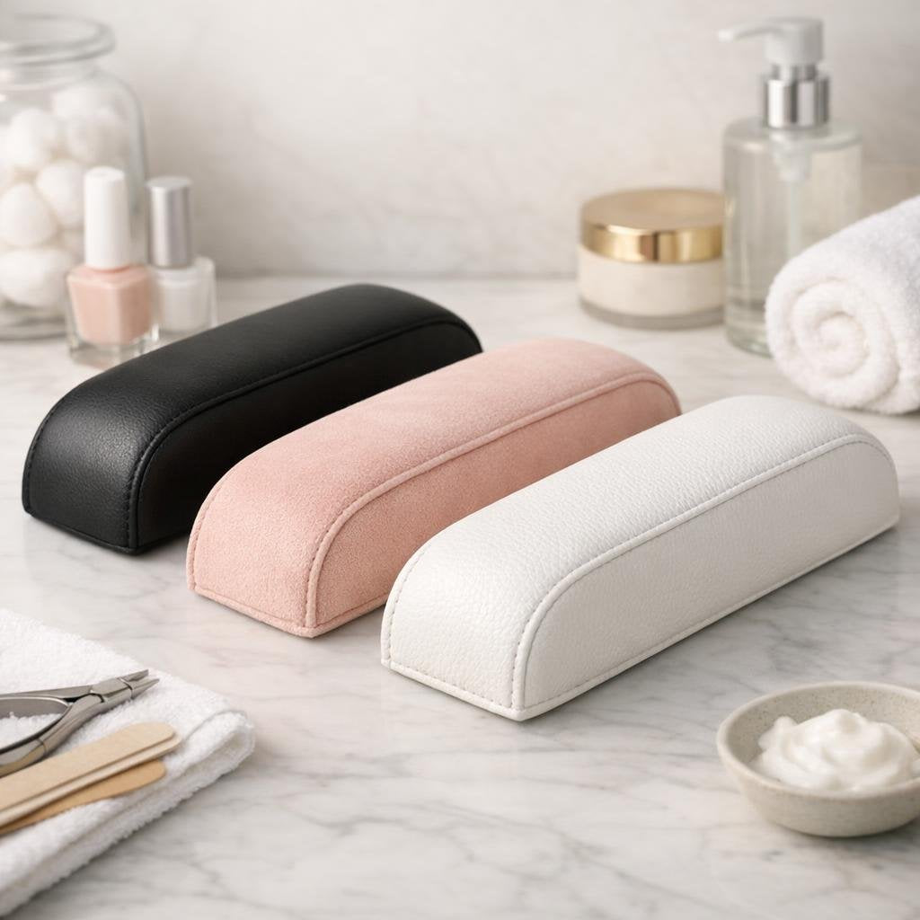 Ergonomic manicure hand rest for stable nail work