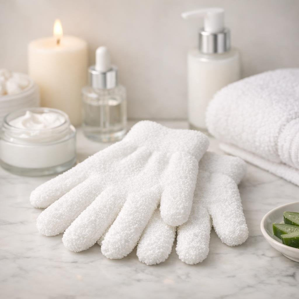 Moisturizing gloves that help lock in hand cream