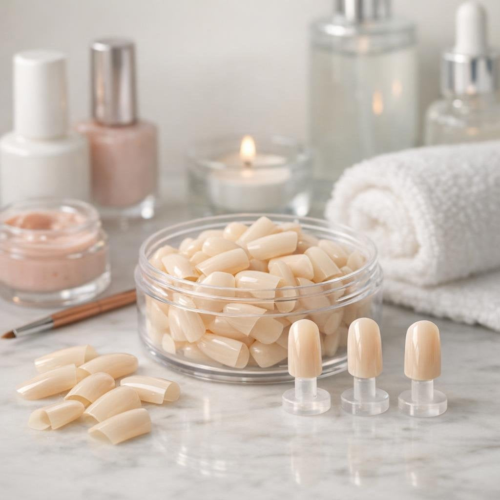Practice nail tips for nail art swatches and training