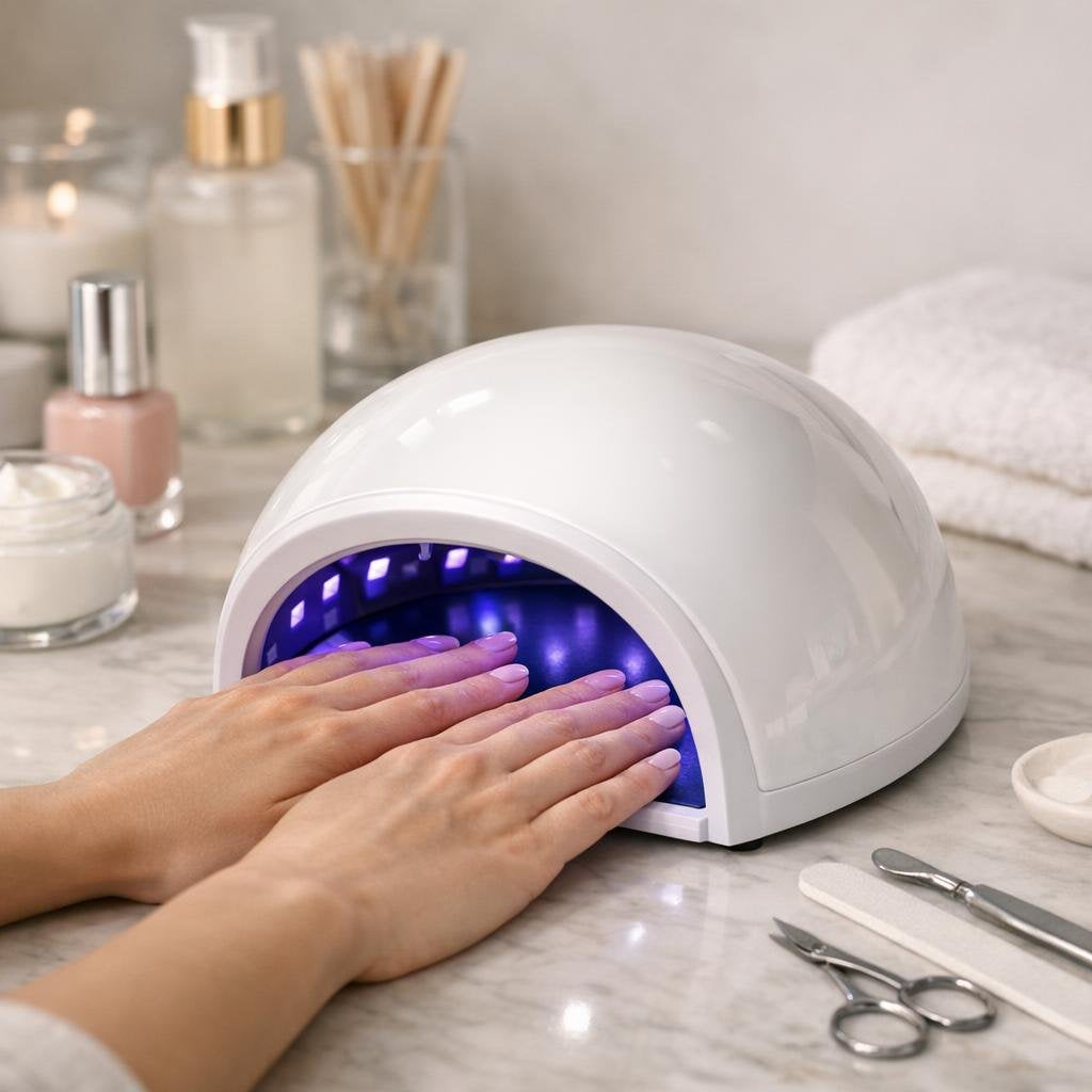 UV/LED nail dryer lamp for fast gel curing