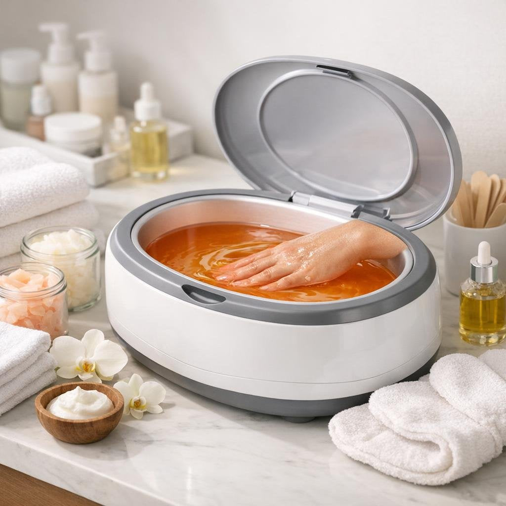 Paraffin bath warmer for soothing hand and foot care