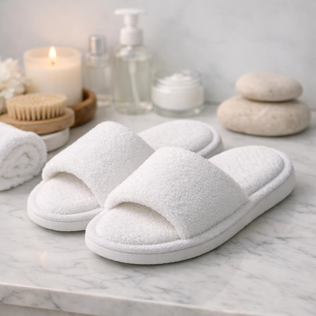 Professional non-slip spa slippers for salon guests