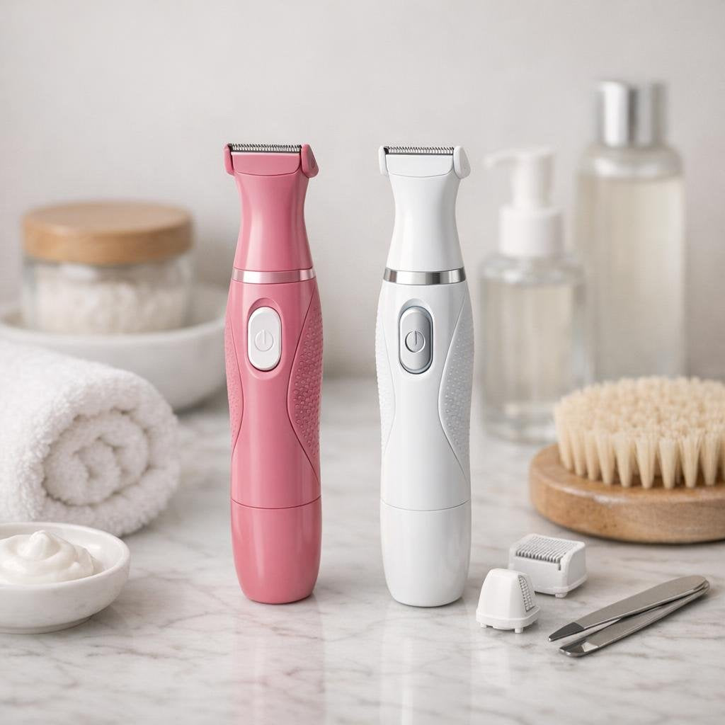 Women’s bikini trimmer for precise sensitive-area grooming
