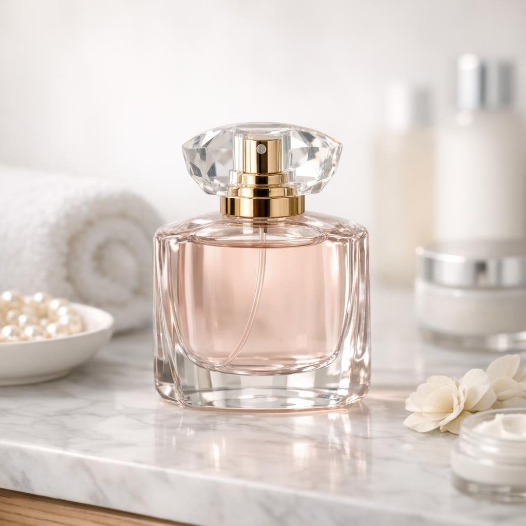 Women’s eau de toilette bottles in assorted scent styles
