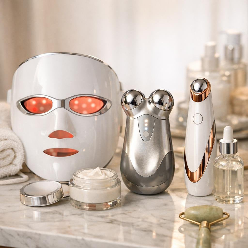 Wrinkle and anti-aging devices for smoother-looking skin