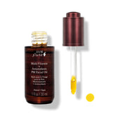 100% Pure Multi-Vitamin + Antioxidants PM Oil bottle for nightly routine.