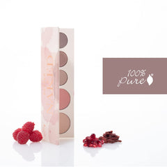 100% PURE Pretty Naked blush blends seamlessly for natural flush.