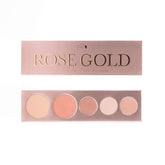 100% PURE Rose Gold palette front view for versatile all-in-one makeup.