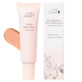 100% PURE tinted moisturizer Alpine Rose bottle with a dewy finish for fair skin