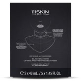 111SKIN Black Diamond Neck Mask applied to the neck for hydration and smoother skin.