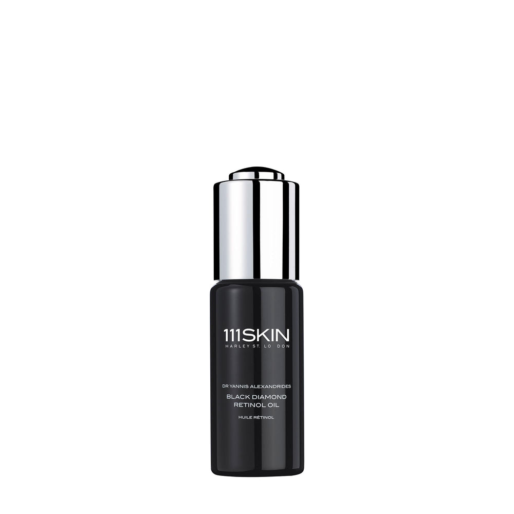 111SKIN Black Diamond Retinol Oil bottle for luxe nighttime care
