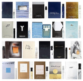 12 Mens Cologne designer samples vials with velvet pouch for travel testing.