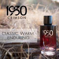 1930S Crimson bottle side view highlights sleek lines and premium craftsmanship.