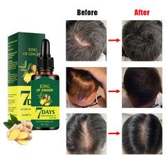 1DFAUL Ginger Hair Growth Serum close-up ingredients highlights ginger nourishment