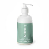 39° North body lotion bottle with eucalyptus and lavender for daily moisture.