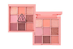 3CE Beach Muse glitter shade demonstrates inner corner highlight for brightness