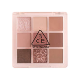 3CE Some DEF Pearl Glow palette close-up shows shimmering pigment for radiant looks