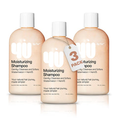 4U by Tia Moisturizing Curly Hair Shampoo 3-Pack pack-shot showing hydrated, defined curls