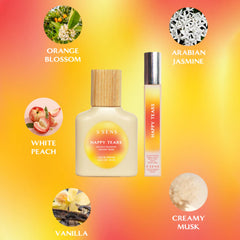 Close-up of spray nozzle on Happy Tears bottle for easy application.