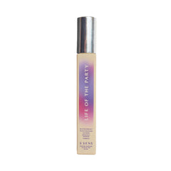 5 SENS Life of the Party travel spray bottle front view showcases a vibrant fruity floral scent