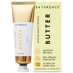 54 Thrones African Beauty Shea Butter jar ready for rich, everyday skin nourishment.